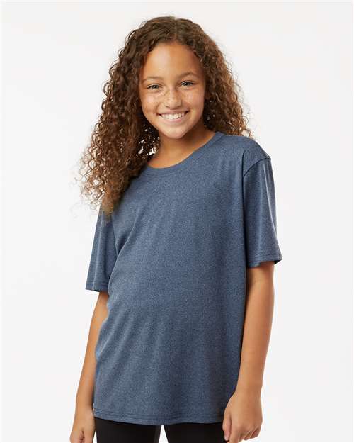 Heather Navy - On Model Front