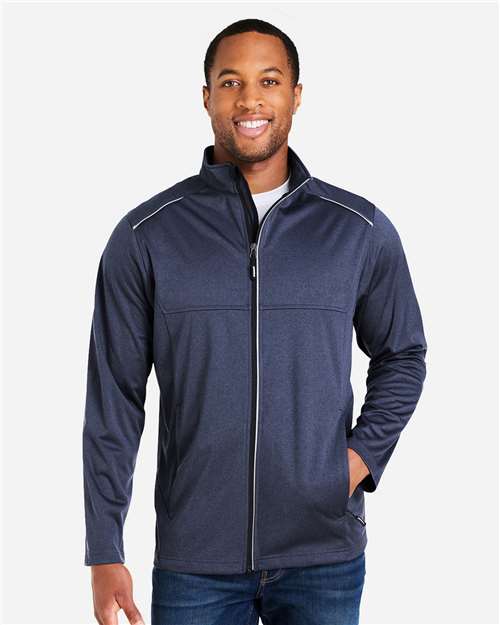 Classic Navy Heather - On Model Front