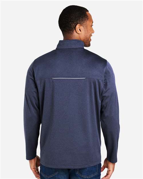 Classic Navy Heather - On Model Back