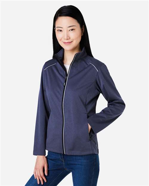 Classic Navy Heather - On Model Side