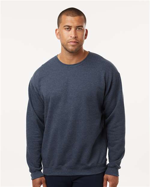 Heather Navy - On Model Front