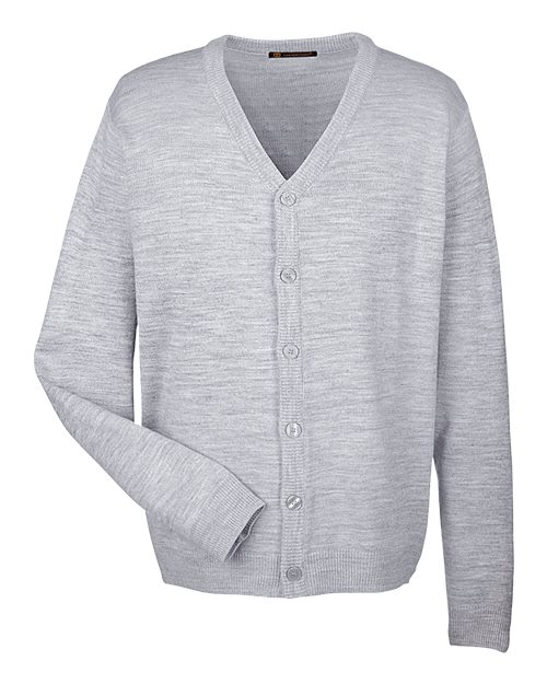 Harriton Men's Pilbloc™ V-Neck Button Cardigan Sweater