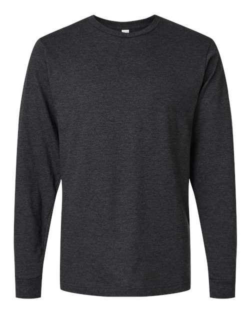 M&O Tee-shirt unisexe à manches longues en jersey fin