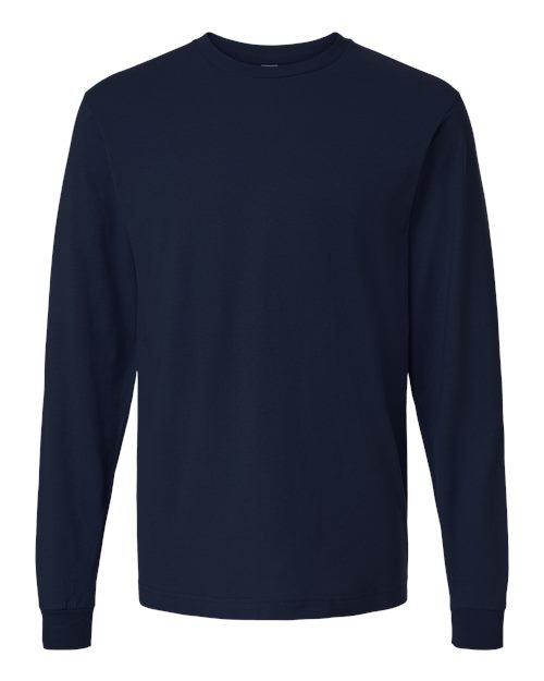M&O Tee-shirt unisexe à manches longues en jersey fin