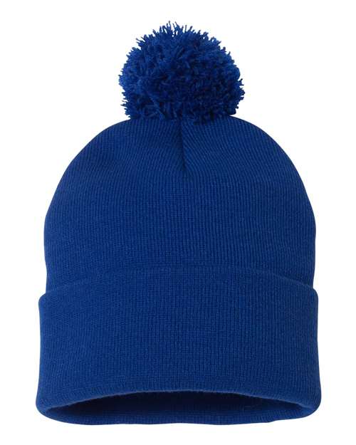 Sportsman Tuque à pompon et revers 12"