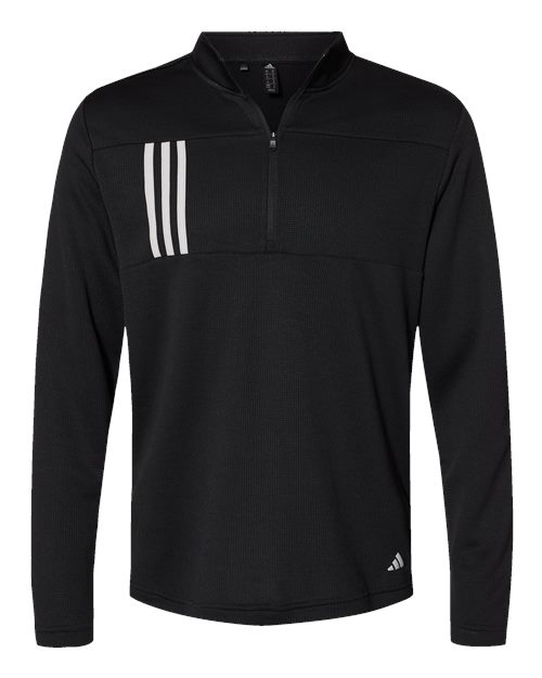 Adidas Chandail 3 bandes et glissière un quart
