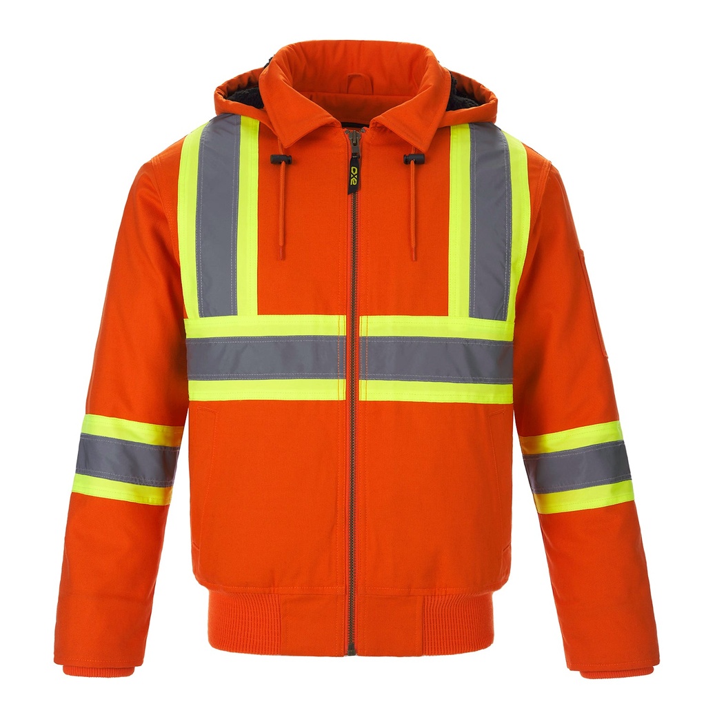 CX2 HiVis Hivis Bomber Jacket With Sherpa Lining