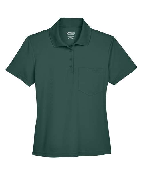 CORE365 Polo piqué avec poche Origin pour femmes