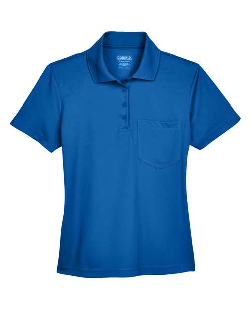CORE365 Polo piqué avec poche Origin pour femmes