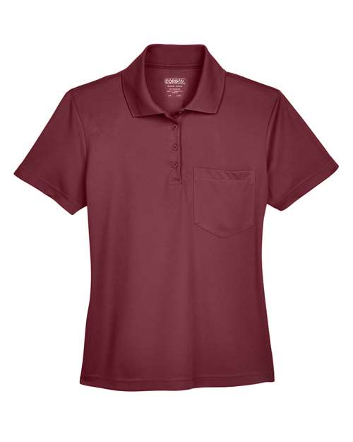 CORE365 Polo piqué avec poche Origin pour femmes