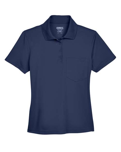 CORE365 Polo piqué avec poche Origin pour femmes