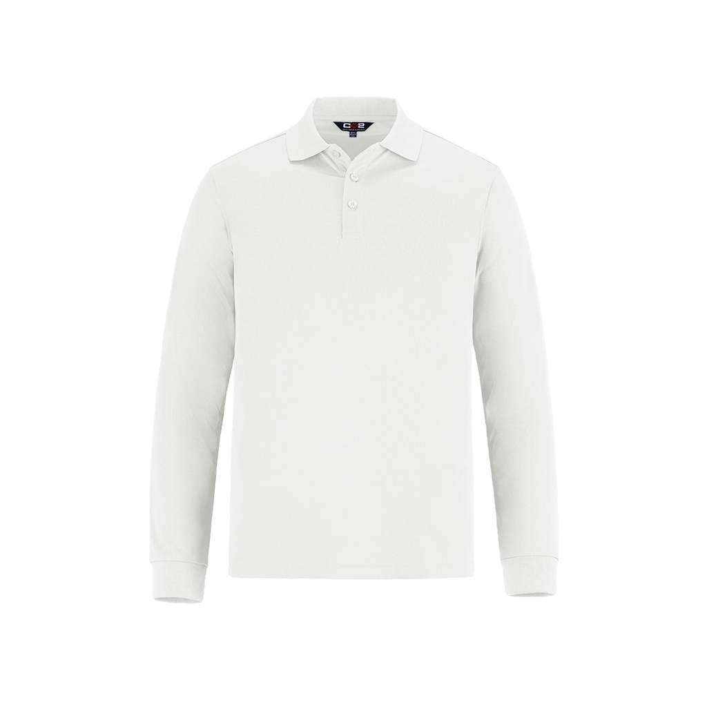 CX2 Men's Long Sleeve Pique Mesh Polo