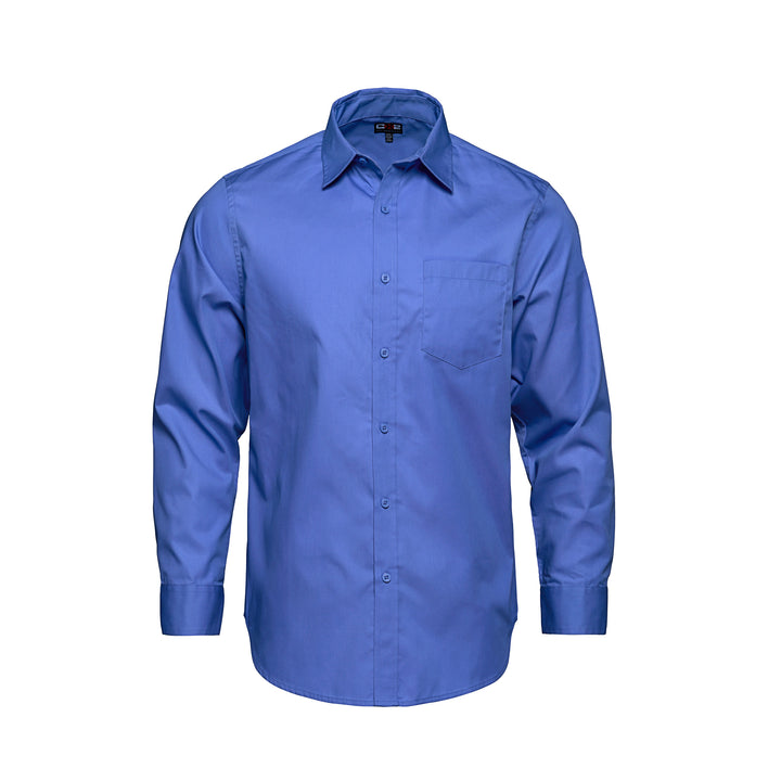 CX2 Men's Poly-Cotton Twill Long Sleeve Easy-Care Shirt