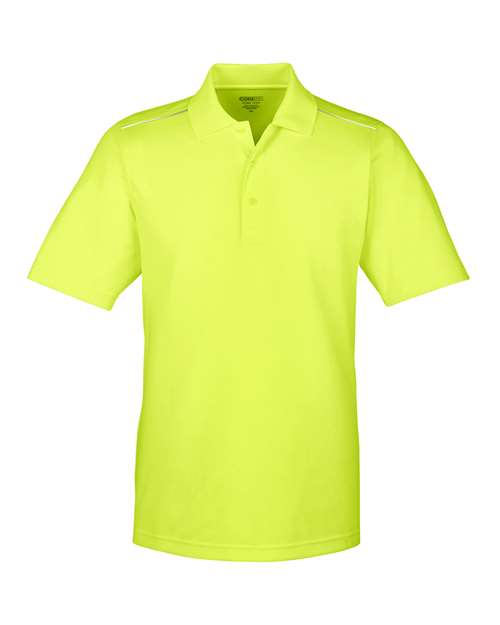 CORE365 Polo piqué avec passepoil réfléchissant Radiant