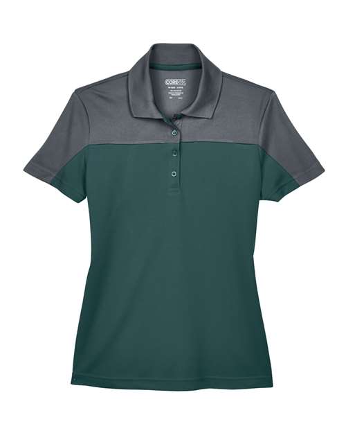CORE365 Polo piqué blocs de couleurs Balance pour femmes