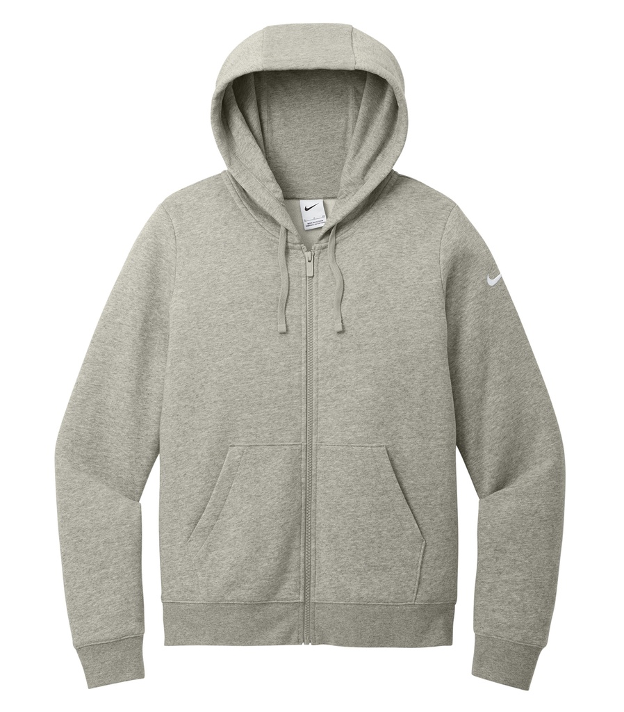 Nike NIKE CHANDAIL À CAPUCHON À GLISSIÈRE MOLLETON CLUB AVEC SWOOSH À LA MANCHE POUR FEMMES