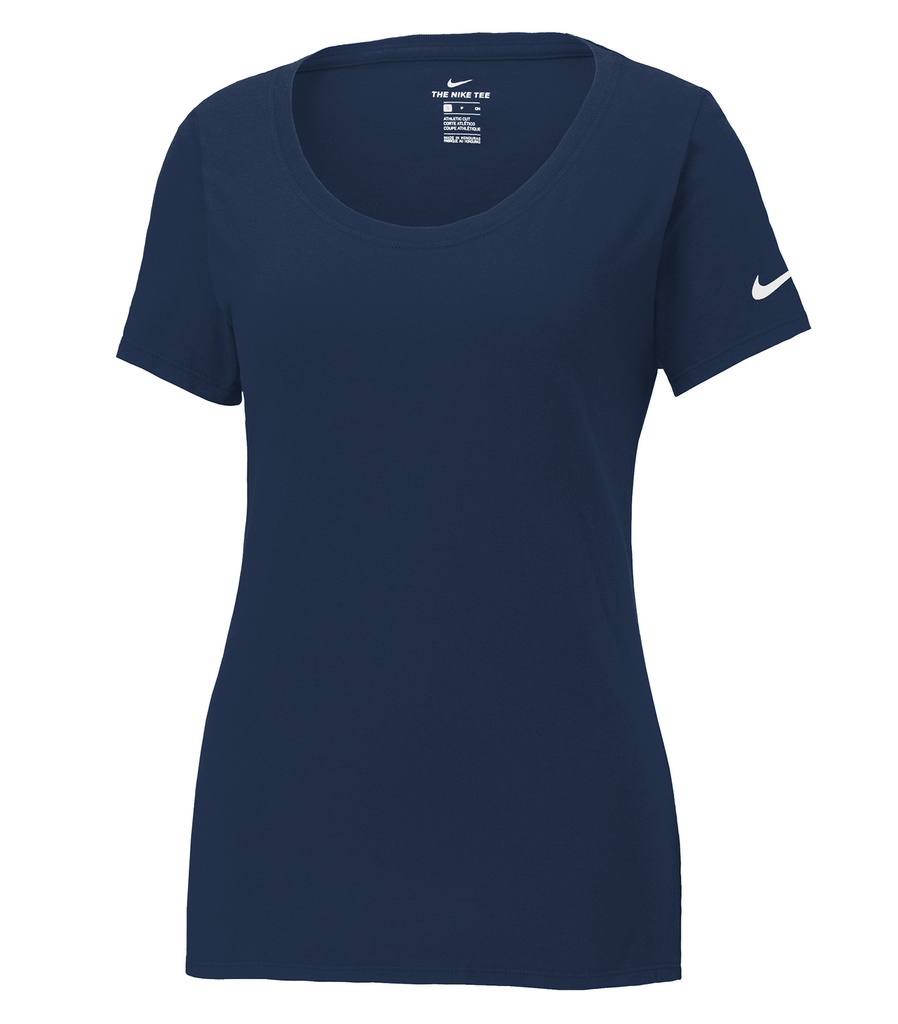 Nike NIKE T-SHIRT Dri-FIT COTTON/POLY À COL ARRONDI PROFOND POUR FEMMES