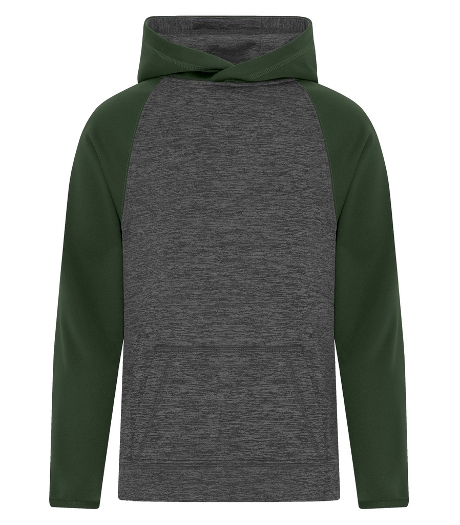 ATC™ ATC™ DYNAMIC HEATHER FLEECE TWO TONE YOUTH HOODIE
