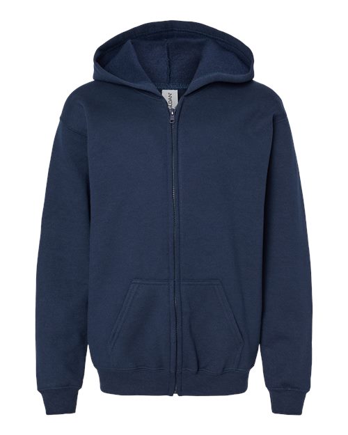 Gildan Molleton à Capuchon Heavy Blend™ avec fermeture à glissière complète pour enfants