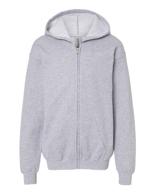 Gildan Molleton à Capuchon Heavy Blend™ avec fermeture à glissière complète pour enfants