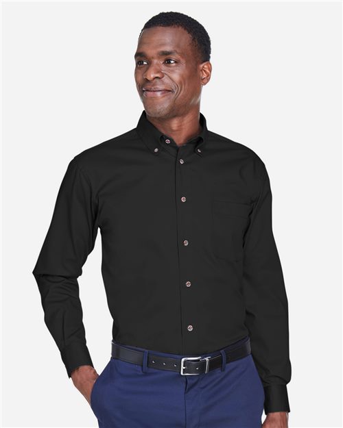 [UM500] Harriton Men's Easy Blend™ Twill Shirt