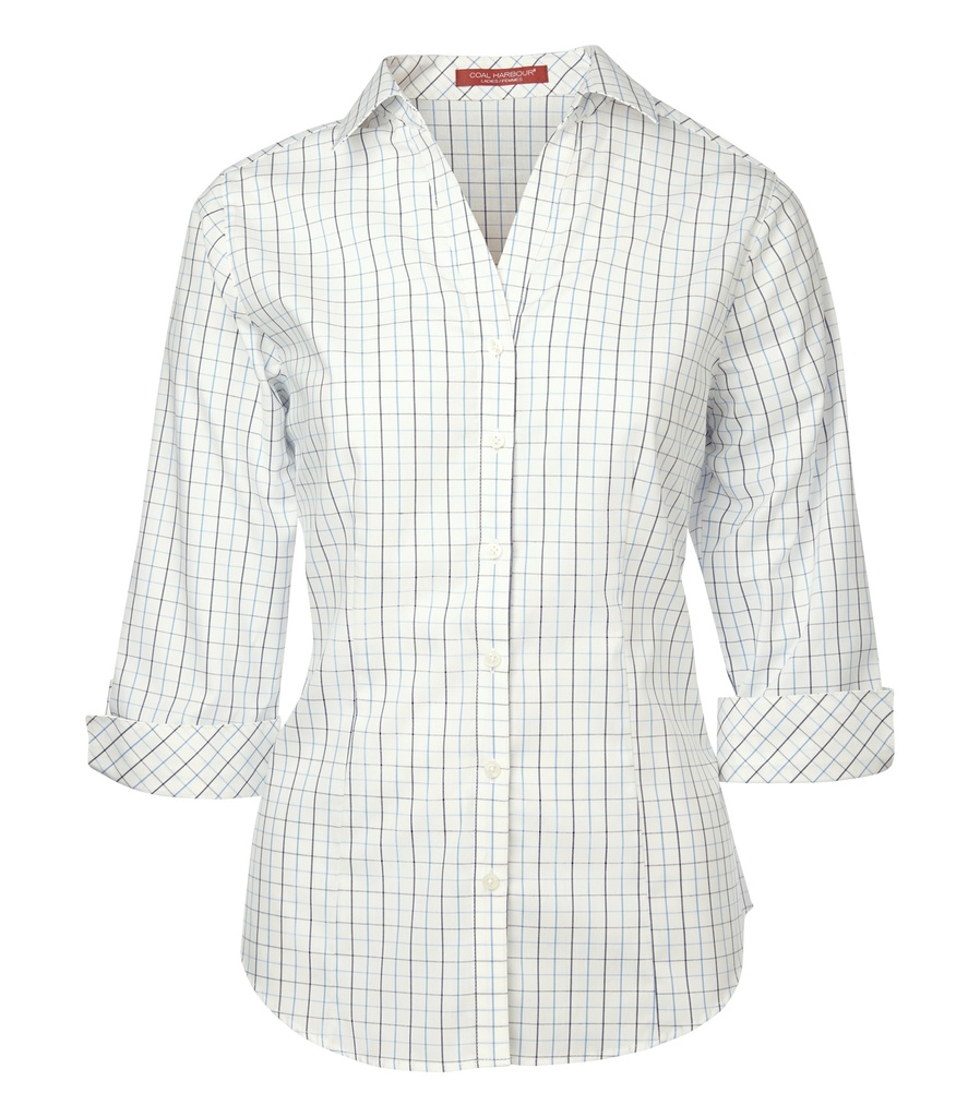 Coal Harbour® COAL HARBOUR® TATTERSALL CHECK WOVEN LADIES' SHIRT