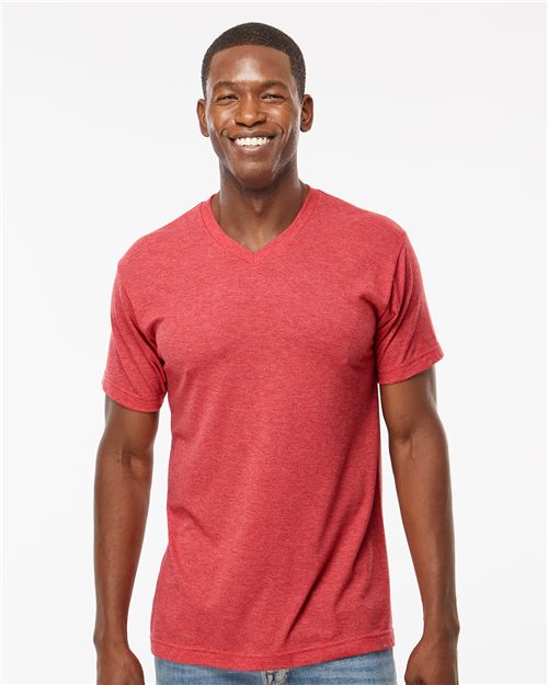 [U3543] M&O Deluxe Blend V-Neck T-Shirt