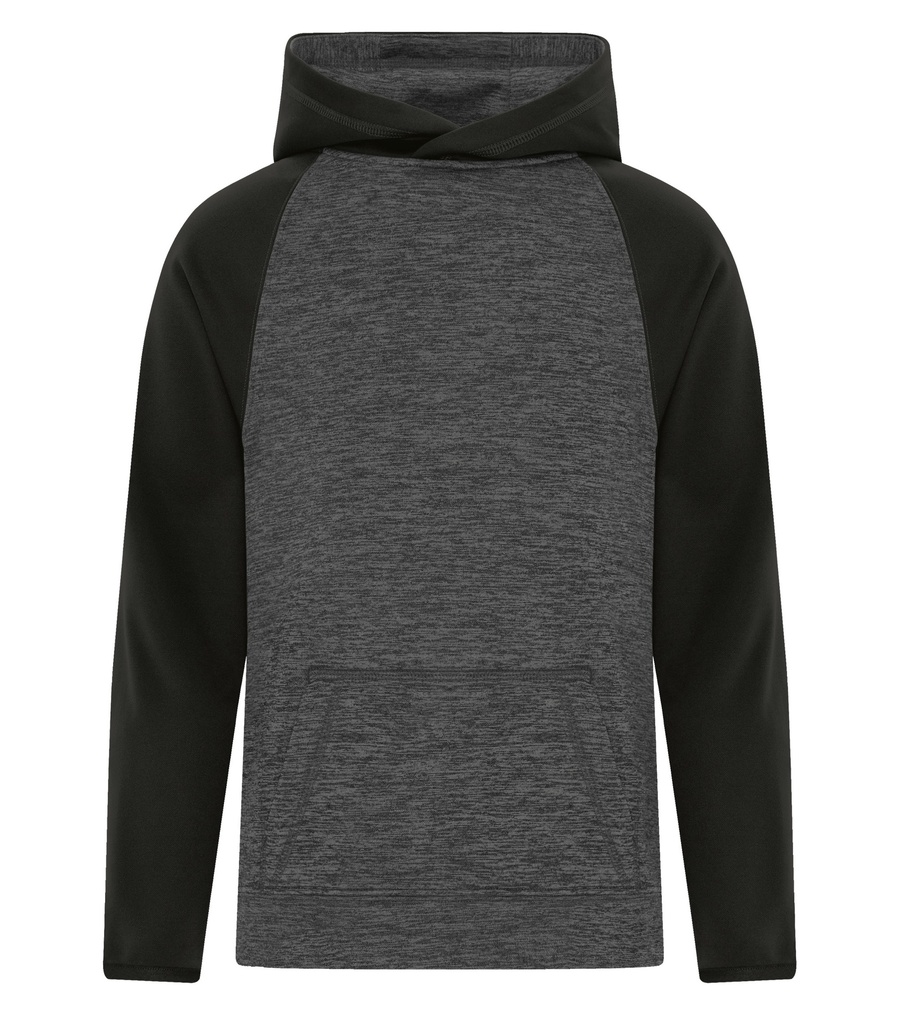 [UY2047] ATC™ ATC™ DYNAMIC HEATHER FLEECE TWO TONE YOUTH HOODIE