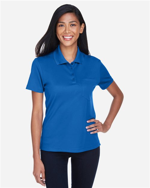 [U78181P] CORE365 Polo piqué avec poche Origin pour femmes