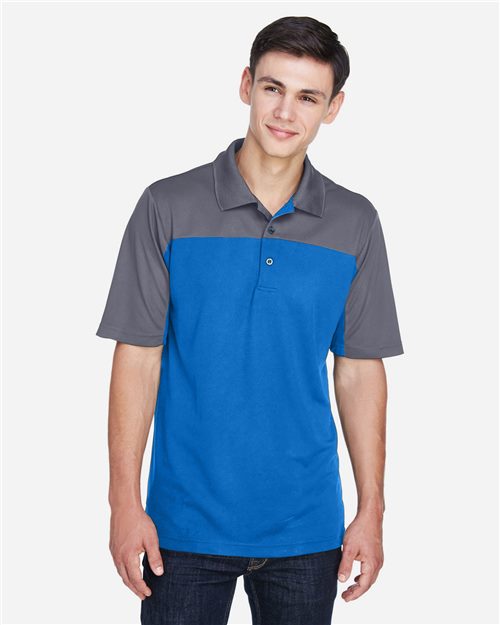 [UCE101] CORE365 Men's Balance Colorblock Performance Piqué Polo