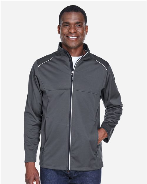 [UCE708T] CORE365 Men's Tall Techno Lite Three-Layer Knit Tech-Shell