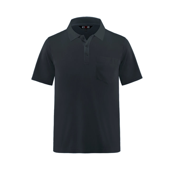 [US05745] CX2 Men's Pique Mesh Polo w/ Pocket