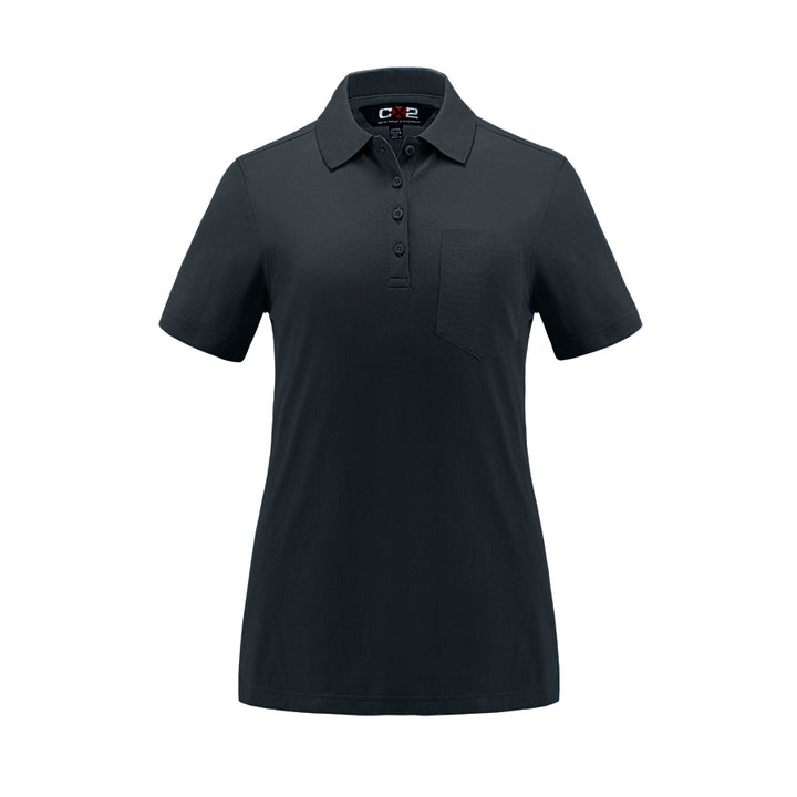 [US05746] CX2 Ladies Pique Mesh Polo w/ Pocket