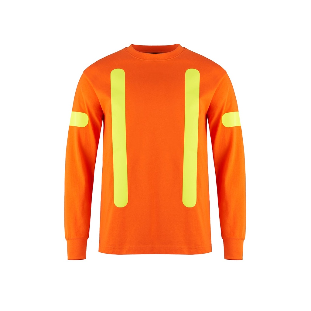 [US05975] CX2 Hivis Cotton Long Sleeve Safety T-Shirt