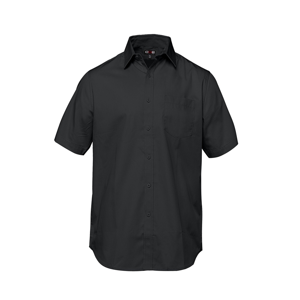 [US04605] CX2 Poly Cotton Twill Short Sleeve Easy-Care Shirt