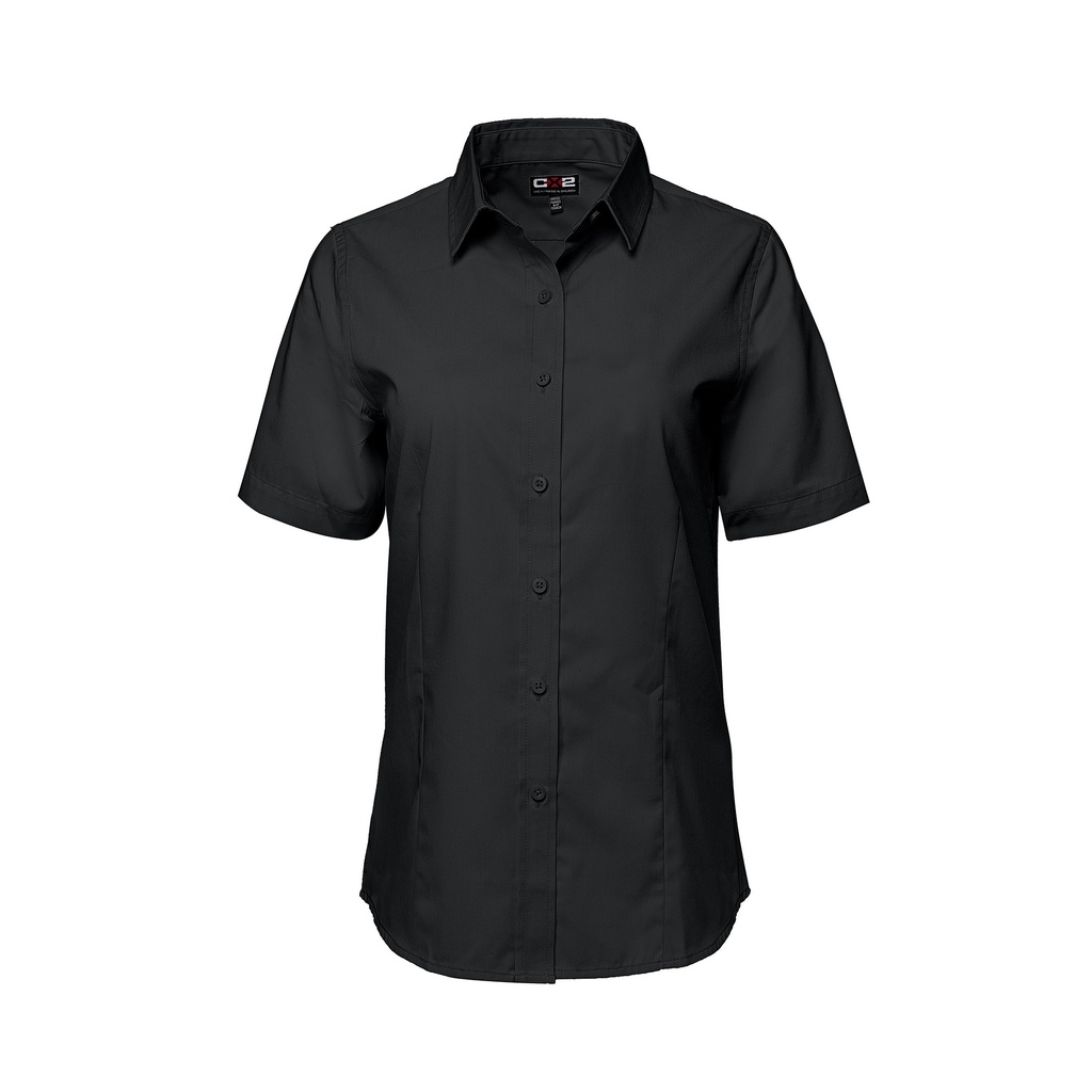 [US04606] CX2 Poly Cotton Twill Short Sleeve Easy-Care Shirt pour Femmes